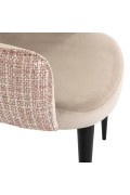RICHMOND krzesło GIOVANNA beżowy welur / trendy róż - Richmond Interiors